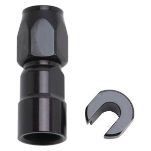 Russell - Russell Performance 5/16in SAE Quick Disc Female to -6 Hose Black Straight Degree Hose End - 611253 - Image 1
