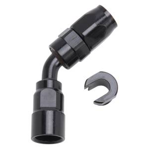 Russell - Russell Performance 5/16in SAE Quick Disc Female to -6 Hose Black 45 Degree Hose End - 611263 - Image 2