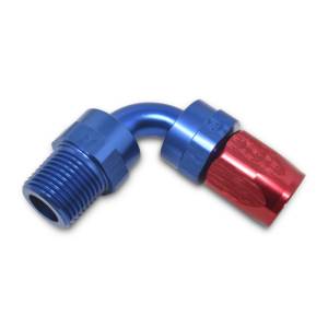 Russell - Russell Performance -8 AN Red/Blue 90 Degree Full Flow Swivel Pipe Thread Hose End (With 1/2in NPT) - 612110 - Image 4