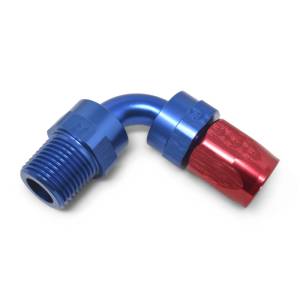 Russell - Russell Performance -10 AN Red/Blue 90 Deg Full Flow Swivel Pipe Thread Hose End (With 1/2in NPT) - 612120 - Image 4