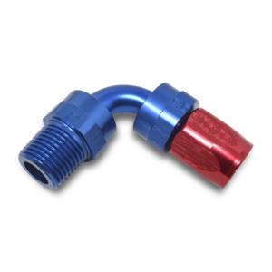 Russell - Russell Performance -12 AN Red/Blue 90 Deg Full Flow Swivel Pipe Thread Hose End (With 1/2in NPT) - 612130 - Image 4