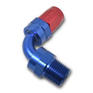 Russell - Russell Performance -12 AN Red/Blue 90 Deg Full Flow Swivel Pipe Thread Hose End (With 1/2in NPT) - 612130 - Image 6