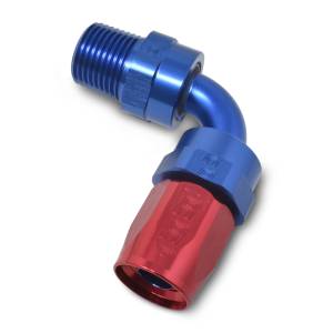 Russell - Russell Performance -6 AN Red/Blue 90 Degree Full Flow Swivel Pipe Thread Hose End (With 1/8in NPT) - 612170 - Image 5
