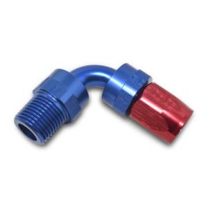 Russell - Russell Performance -6 AN Red/Blue 90 Degree Full Flow Swivel Pipe Thread Hose End (With 3/8in NPT) - 612180 - Image 4