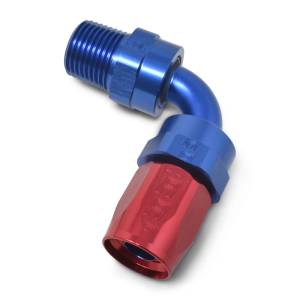 Russell - Russell Performance -10 AN Red/Blue 90 Deg Full Flow Swivel Pipe Thread Hose End (With 3/8in NPT) - 612190 - Image 5