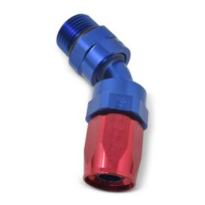 Russell - Russell Performance -10 AN Red/Blue Male SAE Port to -8 Hose 90 Degree (-10 Port 7/8in-14 Thread) - 612420 - Image 5