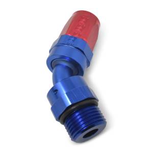 Russell - Russell Performance -10 AN Red/Blue Male SAE Port to -8 Hose 90 Degree (-10 Port 7/8in-14 Thread) - 612420 - Image 6