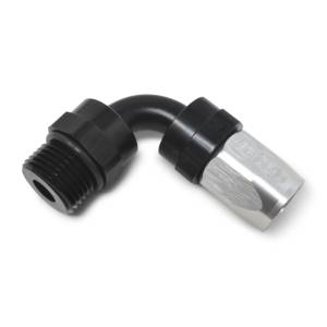 Russell - Russell Performance Swivel Hose End Assy #10 AN Male SAE Port to #8 Hose 90 Deg Clr/Blk Anodized - 612433 - Image 4