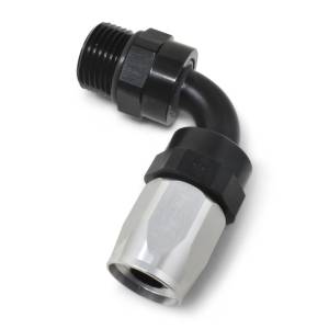 Russell - Russell Performance Swivel Hose End Assy #10 AN Male SAE Port to #8 Hose 90 Deg Clr/Blk Anodized - 612433 - Image 5