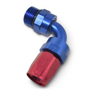 Russell - Russell Performance Hose End #6 Hose to #6 Radius Inlet Port Swivel 90 Deg Red/Blue - 612460 - Image 5