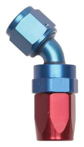 Russell - Russell Performance -12 AN Red/Blue 45 Degree Full Flow Swivel Hose End - 613120 - Image 1