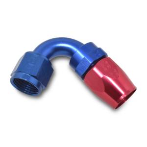 Russell - Russell Performance -8 AN Red/Blue 120 Degree Full Flow Swivel Hose End (With 3/4in Radius) - 613410 - Image 4