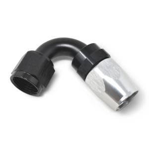Russell - Russell Performance -8 AN Black/Silver 120 Degree Tight Radius Full Flow Swivel Hose End - 613413 - Image 4