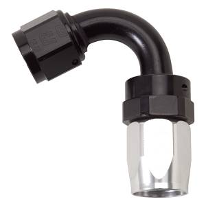 Russell - Russell Performance -10 AN Black/Silver 120 Degree Tight Radius Full Flow Swivel Hose End - 613423 - Image 2