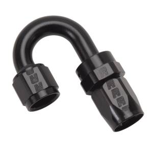 Russell - Russell Performance -8 AN Black 180 Degree Full Flow Swivel Hose End - 613515 - Image 1