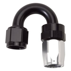 Russell - Russell Performance -10 AN Black/Silver 180 Degree Tight Radius Full Flow Swivel Hose End - 613523 - Image 2