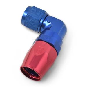 Russell - Russell Performance -6 AN Red/Blue 90 Degree Forged Aluminum Swivel Hose End - 613640 - Image 5