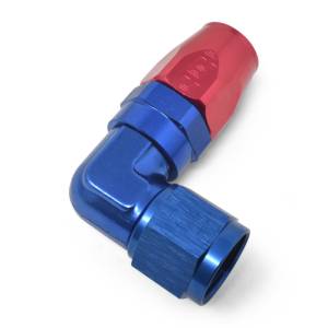 Russell - Russell Performance -6 AN Red/Blue 90 Degree Forged Aluminum Swivel Hose End - 613640 - Image 6