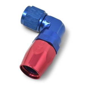 Russell - Russell Performance -8 AN Red/Blue 90 Degree Forged Aluminum Swivel Hose End - 613650 - Image 5