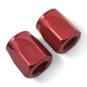 Russell - Russell Performance 2-Piece -6 AN Full Flow Swivel Hose End Sockets (Qty 2) - Polished and Red - 615520 - Image 5