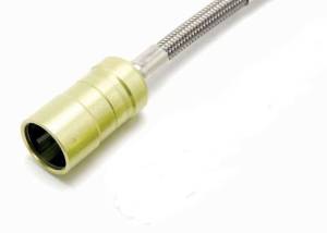 McLeod Racing Steel Braided Qwik Disconnects Line 5in - Female To 90 Degree An4 - 139203-05