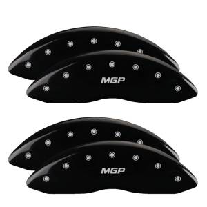 MGP - MGP 4 Caliper Covers Engraved Front & Rear MGP Black finish silver ch - 10056SMGPBK - Image 3