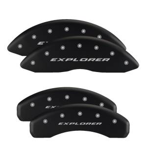 MGP - MGP 4 Caliper Covers Engraved Front & Rear Oval logo/Ford Black finish silver ch - 10120SFRDBK - Image 2