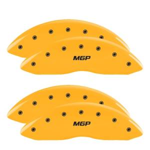 MGP - MGP 4 Caliper Covers Engraved Front & Rear MGP Yellow finish black ch - 10120SMGPYL - Image 3