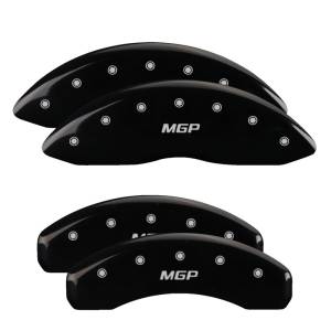 MGP - MGP 4 Caliper Covers Engraved Front & Rear MGP Black finish silver ch - 10146SMGPBK - Image 3