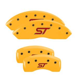 MGP - MGP 4 Caliper Covers Engraved Front & Rear Oval logo/Ford Yellow finish black ch - 10235SFRDYL - Image 2