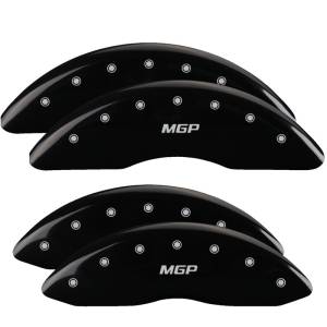 MGP - MGP 4 Caliper Covers Engraved Front & Rear MGP Black finish silver ch - 10235SMGPBK - Image 3