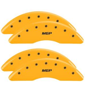 MGP - MGP 4 Caliper Covers Engraved Front & Rear MGP Yellow finish black ch - 10235SMGPYL - Image 3