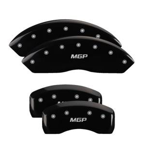 MGP - MGP 4 Caliper Covers Engraved Front & Rear MGP Black finish silver ch - 16213SMGPBK - Image 2