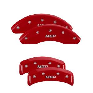 MGP - MGP 4 Caliper Covers Engraved Front & Rear MGP Red finish silver ch - 16213SMGPRD - Image 3