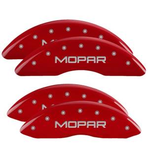 MGP - MGP 4 Caliper Covers Engraved Front & Rear MGP Red finish silver ch - 50001SMGPRD - Image 2