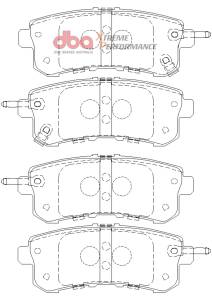 DBA - DBA 11-13 Infiniti QX56 (Rear Rotor) XP Performance Rear Brake Pads - DB2244XP - Image 3