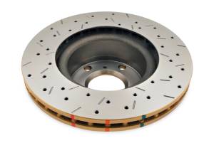 DBA - DBA 2016+ Holden RG Colorado / Trailblazer Rear 4000 Series XS Drilled & Slotted Gold Brake Rotor - 42061XS - Image 3