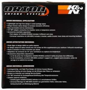 K&N Engineering - K&N Engineering Orion Universal Air Cleaner Assembly - 54-5000 - Image 3