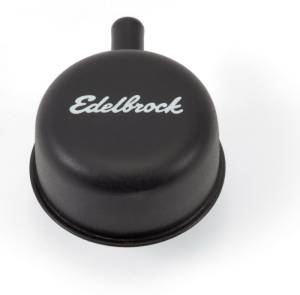 Edelbrock - Edelbrock Round Cap w/ Nipple Black - 4413 - Image 1