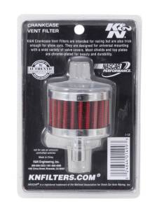 K&N Engineering - K&N Engineering Steel Base Chrome Top Crankcase Vent Filter 1/2in. Vent / 2in. OD / 1-1/2in. Height - 62-1015 - Image 5