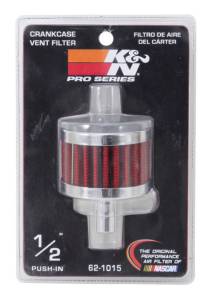K&N Engineering - K&N Engineering Steel Base Chrome Top Crankcase Vent Filter 1/2in. Vent / 2in. OD / 1-1/2in. Height - 62-1015 - Image 6