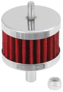 K&N Engineering - K&N Engineering Steel Base Crankcase Vent Filter 3/8in OD Tube 2in OD 1-1/2in Height - 62-1090 - Image 1