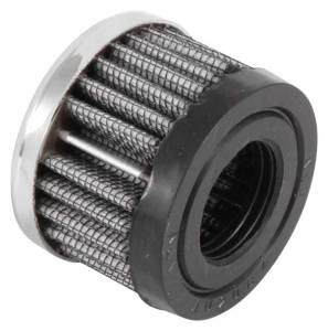 K&N Engineering - K&N Engineering Rubber Base Crankcase Vent Filter - Chrome 1in Flange ID x 2in OD x 1.5in Height - 62-1220 - Image 3