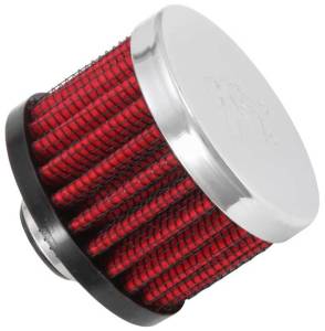 K&N Engineering - K&N Engineering Clamp On Rubber Base Crankcase Vent Filter 0.375in Flange ID x 2in OD x 1.5in Height - 62-1320 - Image 2