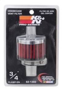 K&N Engineering - K&N Engineering 3/4 inch ID 2 inch OD 1.5 inch H Clamp On Crankcase Vent Filter - 62-1360 - Image 6