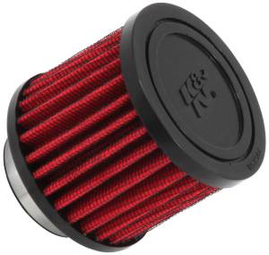 K&N Engineering - K&N Engineering 1.5in Flange ID x 3in OD x 2.5in H Rubber Base Crankcase Vent Filter - 62-1450 - Image 1