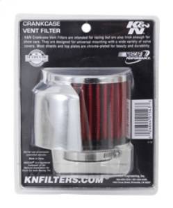 K&N Engineering - K&N Engineering 1.375in Flange ID x 3in OD x 2.5in Height Clamp On Crankcase Vent Filter - 62-1513 - Image 4