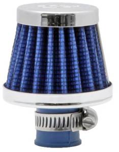 K&N Engineering - K&N Engineering 2in Base OD x .375in Flange ID x 1.75in H Rubber Base Crankcase Vent Filter - Blue - 62-1600BL - Image 11