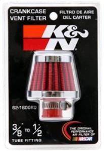 K&N Engineering - K&N Engineering 2in Base OD x .375in Flange ID x 1.75in H Rubber Base Crankcase Vent Filter - 62-1600RD - Image 9