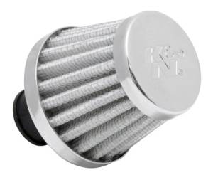 K&N Engineering - K&N Engineering 2in Base OD x .375in Flange ID x 1.75in H Rubber Base Crankcase Vent Filter - White - 62-1600WT - Image 2